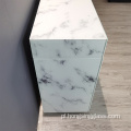 White Marble Glass MDF Toolaż